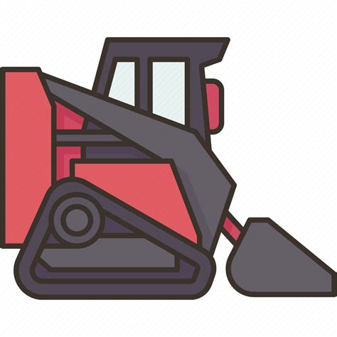 Loader, terrain, compact, track, machinery icon 